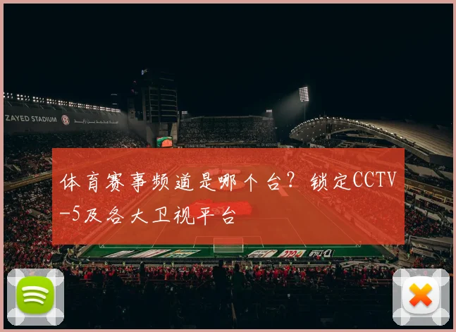 体育赛事频道是哪个台?锁定CCTV-5及各大卫视平台